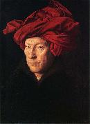 Jan Van Eyck Self-portrait oil painting on canvas